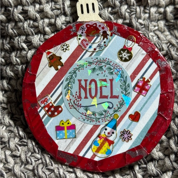 A Set of 4 New Unique Handmade 2.75”x2.75” Wooden Christmas Tree Ornaments $32 - Picture 12 of 12